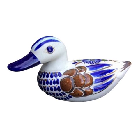 Collectibles Vintage Blue Mexican Pottery Duck Mara Mexico Pottery