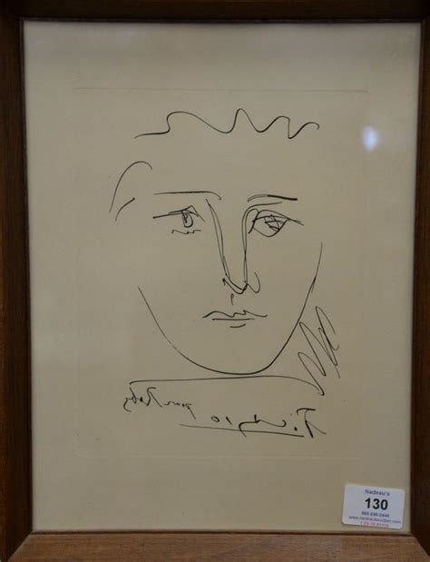 Sold Price Pablo Picasso Original Etching Pour Robie Signed And