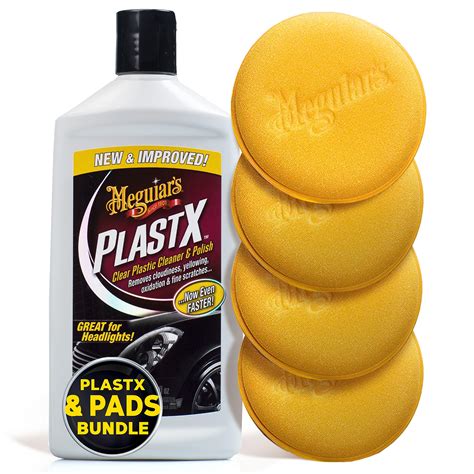 Meguiar S Plastx Clear Plastic Cleaner And Polish 10 Fluid Ounces Bundle With