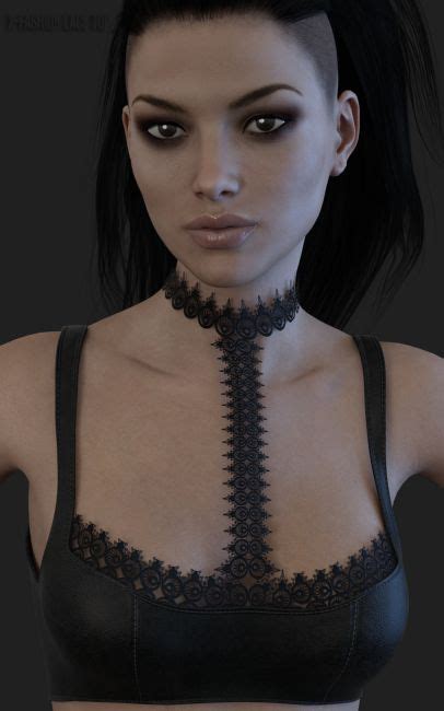 X Fashion Lace Top For Genesis 3 Females 3d Models For Daz Studio And