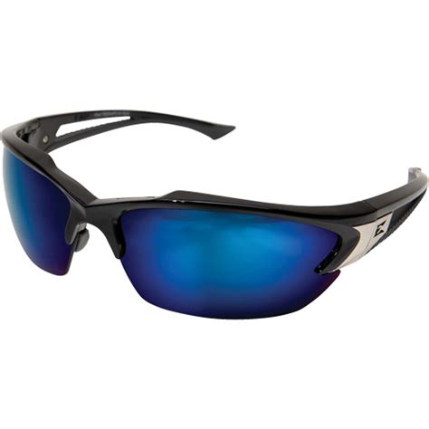 Edge Safety Eyewear Lunettes De S Curit Khor Lentille Miroir Bleu