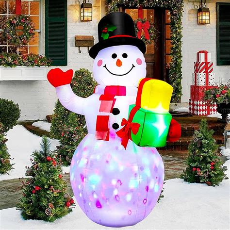 5 Ft Inflatable Snowman Christmas Outdoor Decoration Blow Up Snowman