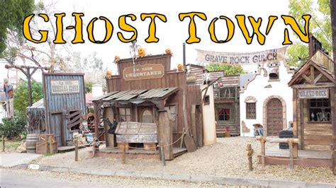 Halloween Home Haunt Ghost Town Display Official Day Time Walk Through