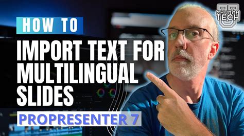 Propresenter Tutorial How To Add Multiple Languages To A Slide A