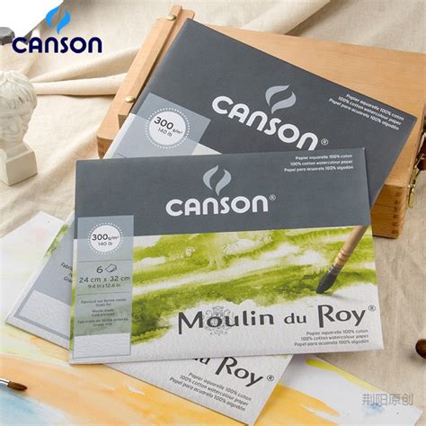 Canson Moulin Du Roy 100 Cotton Watercolor Papers 300gsm 12 Sheets Watercolor Book In Painting