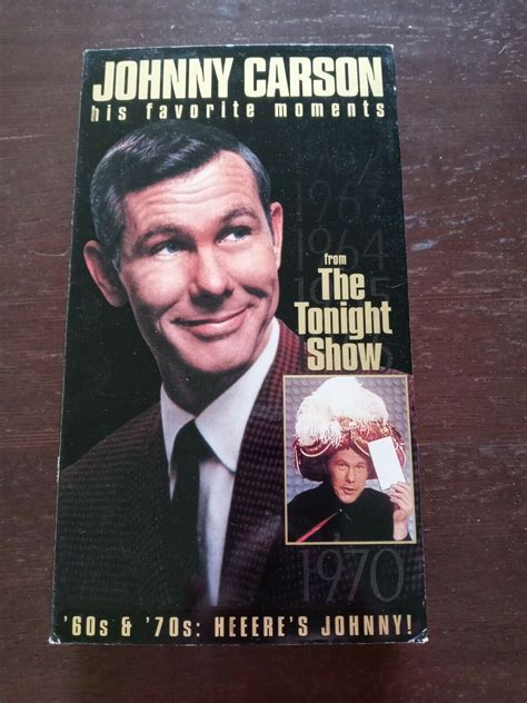 Johnny Carson His Favorite Moments From The Tonight Show 60s 70s Vhs