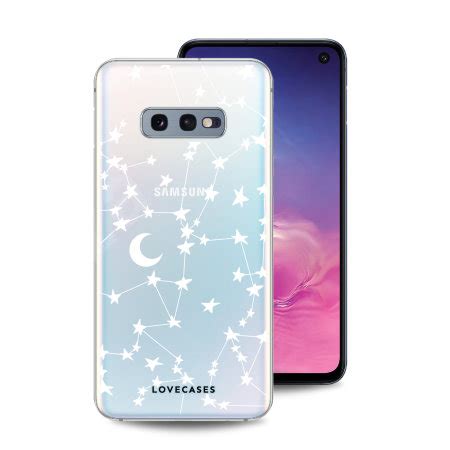 Lovecases Samsung Galaxy S E Gel Case White Stars And Moons