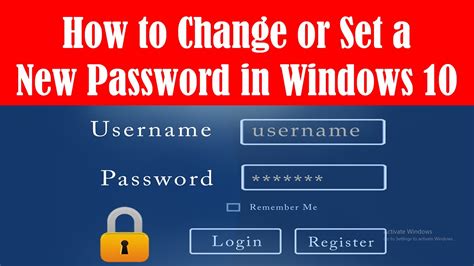 How To Change Password In Windows 10 How To Set Password On Windows