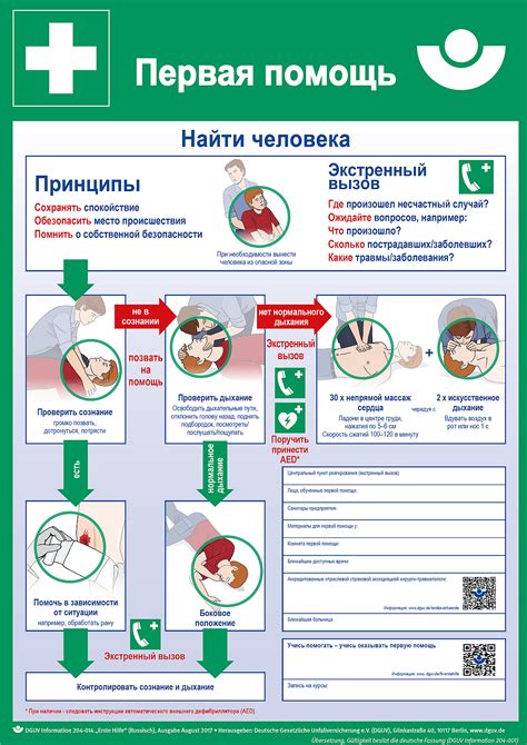 Russisch Erste Hilfe Plakat Bg Bau