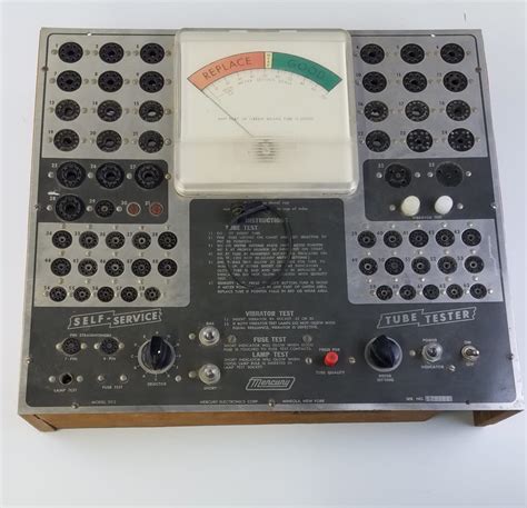 Mercury Self Service Vacuum Tube Tester 1960s Hangar 19 Prop Rentals