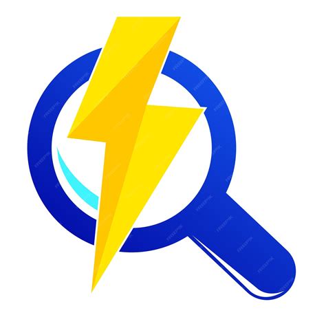 Sinal de vetor simples ou pesquisa rápida de logotipo isolado em branco