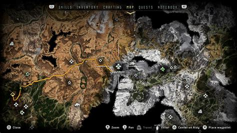 Horizon Zero Dawn Map Locations