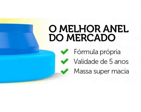 Kit 3 Anéis de Vedação Guia para Vaso Sanitário 340102 Blukit