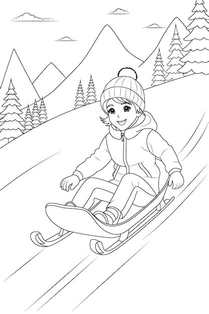 Images De Coloriage Ski T L Chargement Gratuit Sur Freepik