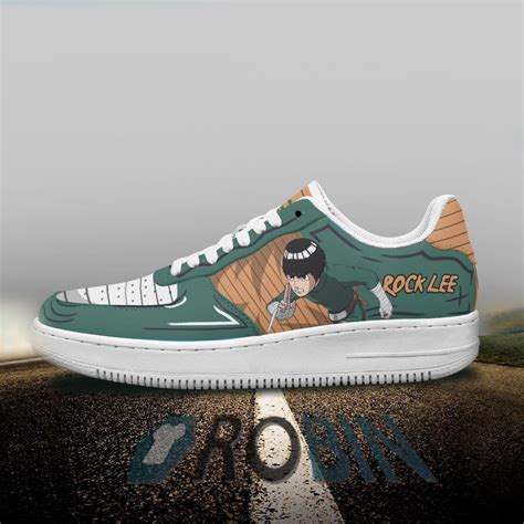 Rock Lee Air Force 1 Sneakers Custom Naruto Anime Shoes - RobinPlaceFabrics