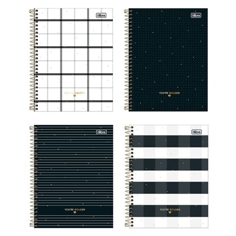 Caderno Colegial 80 Folhas Capa Dura Espiral West Village Tilibra