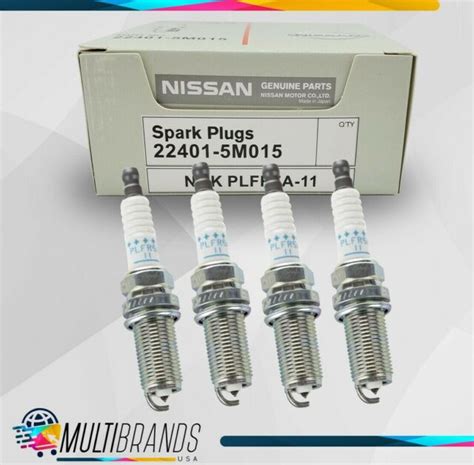 Set Of 4 Nissan 22401 5m015 Ngk Plfr5a11 Spark Plugs Same Day Shipping Ngk 6240 Ebay