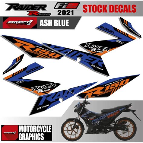 SUZUKI RAIDER R150 FI 2021 STOCK DECALS LAMINATED STICKER Shopee