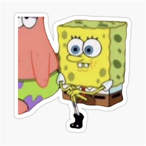 Spongebob Sticker For Sale By Rafacollages Redbubble