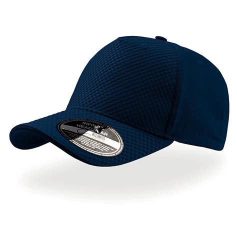 Cappello Blu Navy Unisex A 5 Pannelli E Visiera Pre Curvata Da