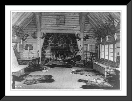 Historic Framed Print, [Interior of hunting lodge at Carinhall, E ...