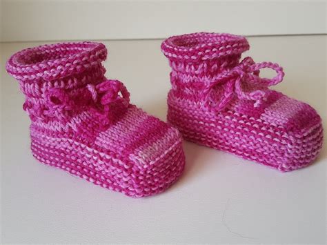 Strickanleitung Baby Booties Sohlenlänge ca 9 cm