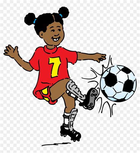 Girl Playing Soccer Clip Art Playing Soccer Clipart Free