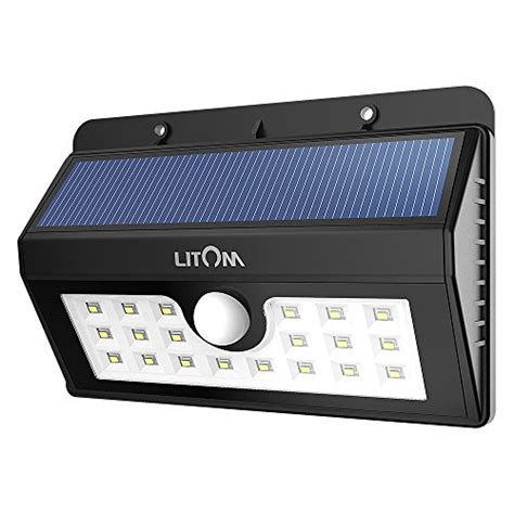 Solar Lights Outdoor Litom Super Bright Motion Sensor Light With S