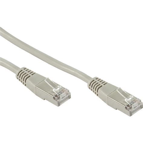 1 m Cordon Réseau CAT6 Blindé S FTP PIMF 250 MHz LSZH Gris