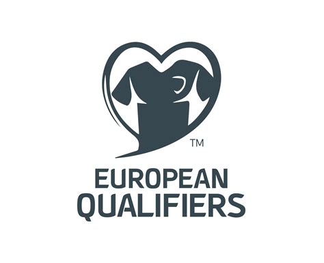 European Qualifiers Logo With Name Gray Symbol Abstract Design Vector