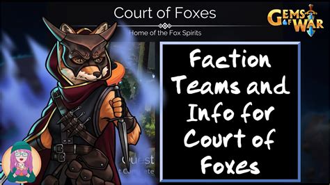 Gems Of War Court Of Foxes Faction Teams And Info Court Scepter