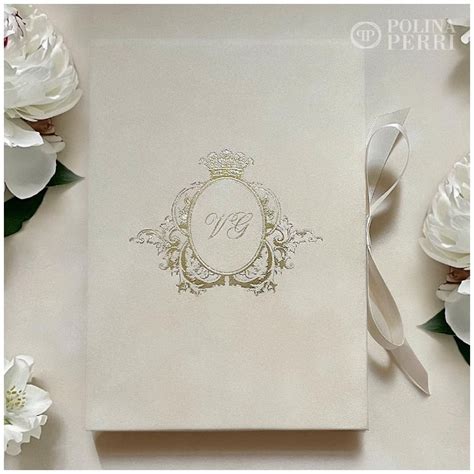 Vienna Velvet Folio Wedding Invitations Polina Perri New York