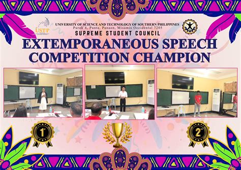 ustp extemporaneous speech competition  official results