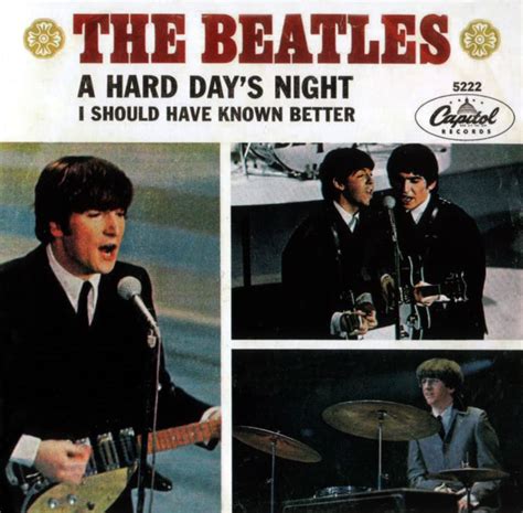 A Hard Days Night Single Artwork USA The Beatles Bible