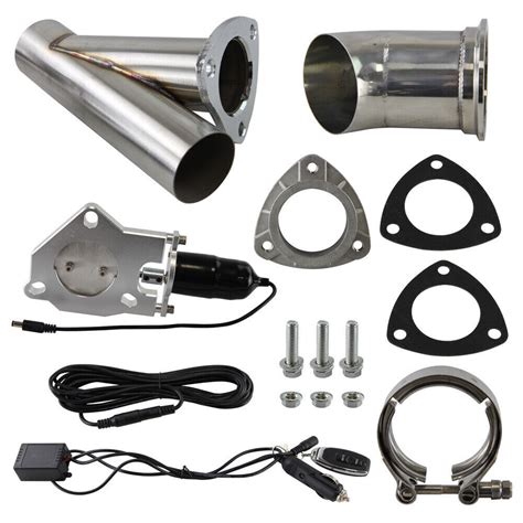 25 63mm Remote Electric Exhaust Catback Downpipe Cutout E Cut Out