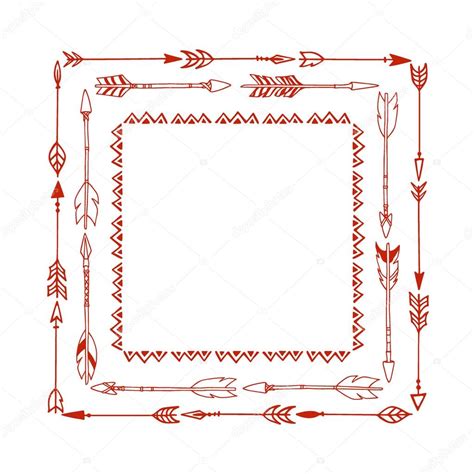 Tribal Border Set Stock Vector Image By ©ezhevica 117967778