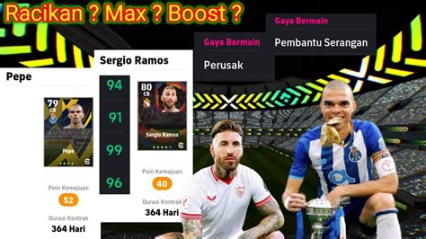 Racikan Terbaik Sergio Ramos Pepe Standar Efootball Terbaru Update