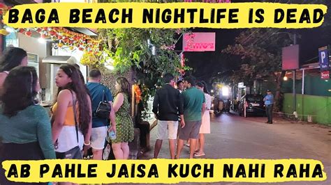 Baga Beach Late Night Beach Shacks Nightlife Goa Vlog Tito S Lane