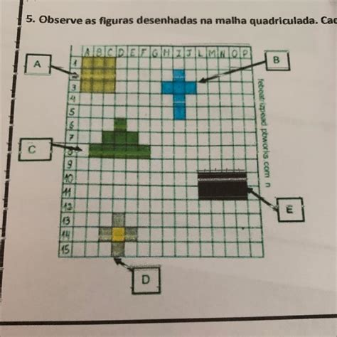 Observe As Figuras Na Malha Quadriculada LIBRAIN