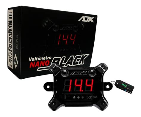 Voltímetro Ajk Nano Black Digital 12v E 24v Display Vermelho MercadoLivre