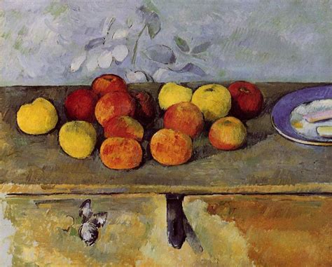 Museu De Reproduções De Arte maçãs e biscoitos 1895 por Paul Cezanne