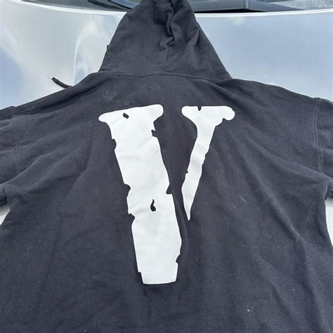 Black Vlone Hoodie #street #vlone - Depop