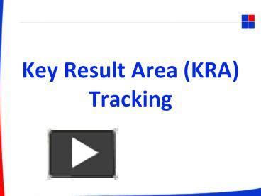 PPT Key Result Area KRA Tracking PowerPoint Presentation Free To