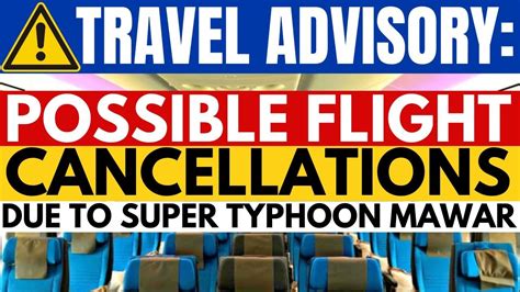 Travel Update Possible Flight Cancellations To Anf From The