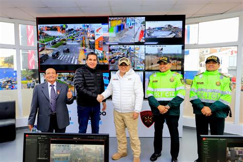 San Miguel Inauguran Base Policial Con C Maras De Videovigilancia