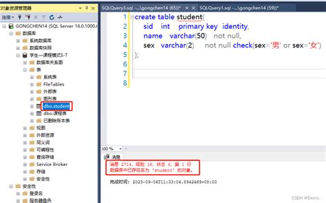 Sql Server数据库中已存在名为‘student‘的对象。数据库中已存在名为 的对象怎么解决 Csdn博客