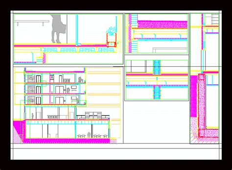 Seccion Constructiva En Dwg Mb Librer A Cad