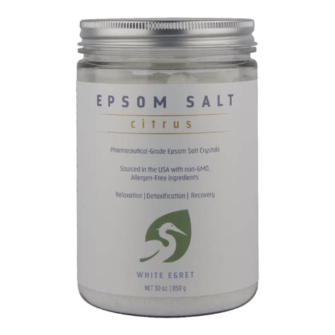 Citrus Epsom Salts White Egret Personal Care