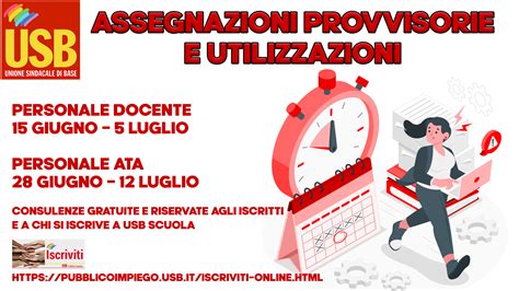 USB Pubblico Impiego Scuola Assegnazioni Provvisorie E Utilizzazioni