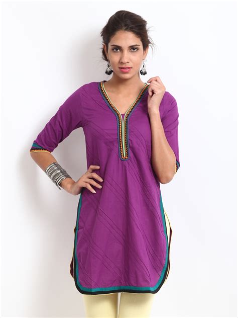 Buy Kurtis Women Purple Kurta Kurtas For Women 177385 Myntra